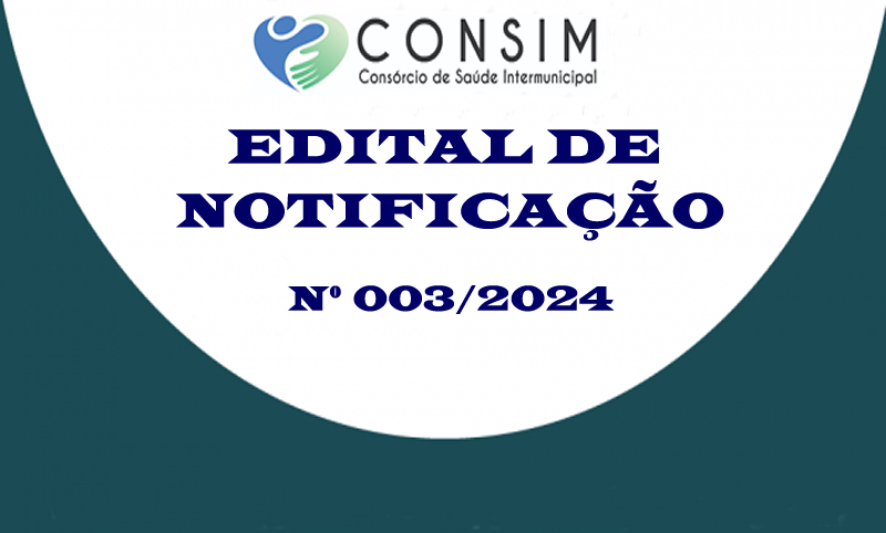 Edital de Notificação Nº 003/2024