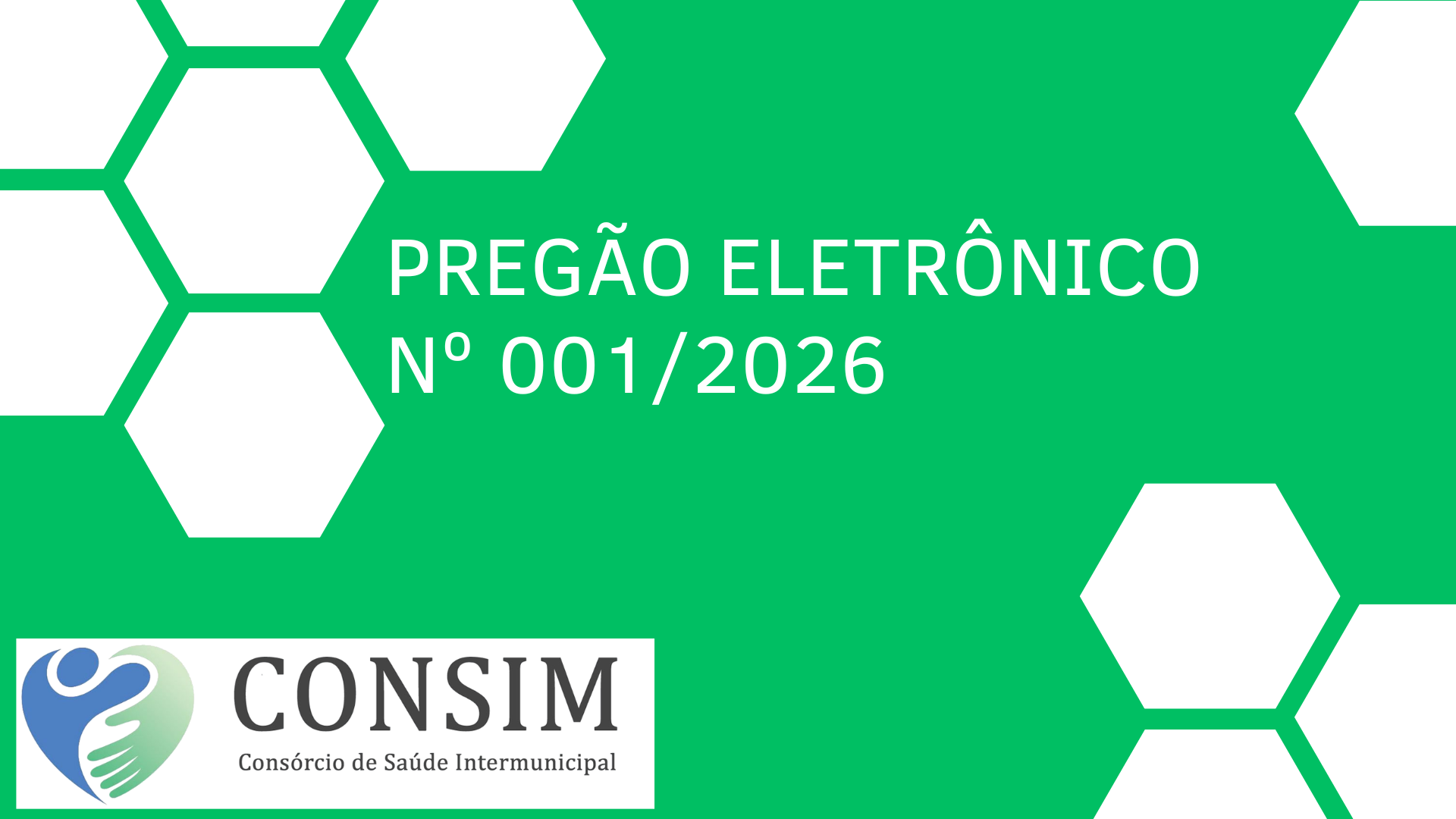 PREGÃO ELETRÔNICO PARA REGISTRO DE PREÇOS EDITAL 012026